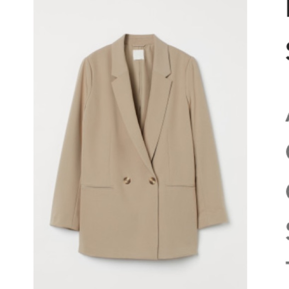 Double breasted jacket- oversized fit
